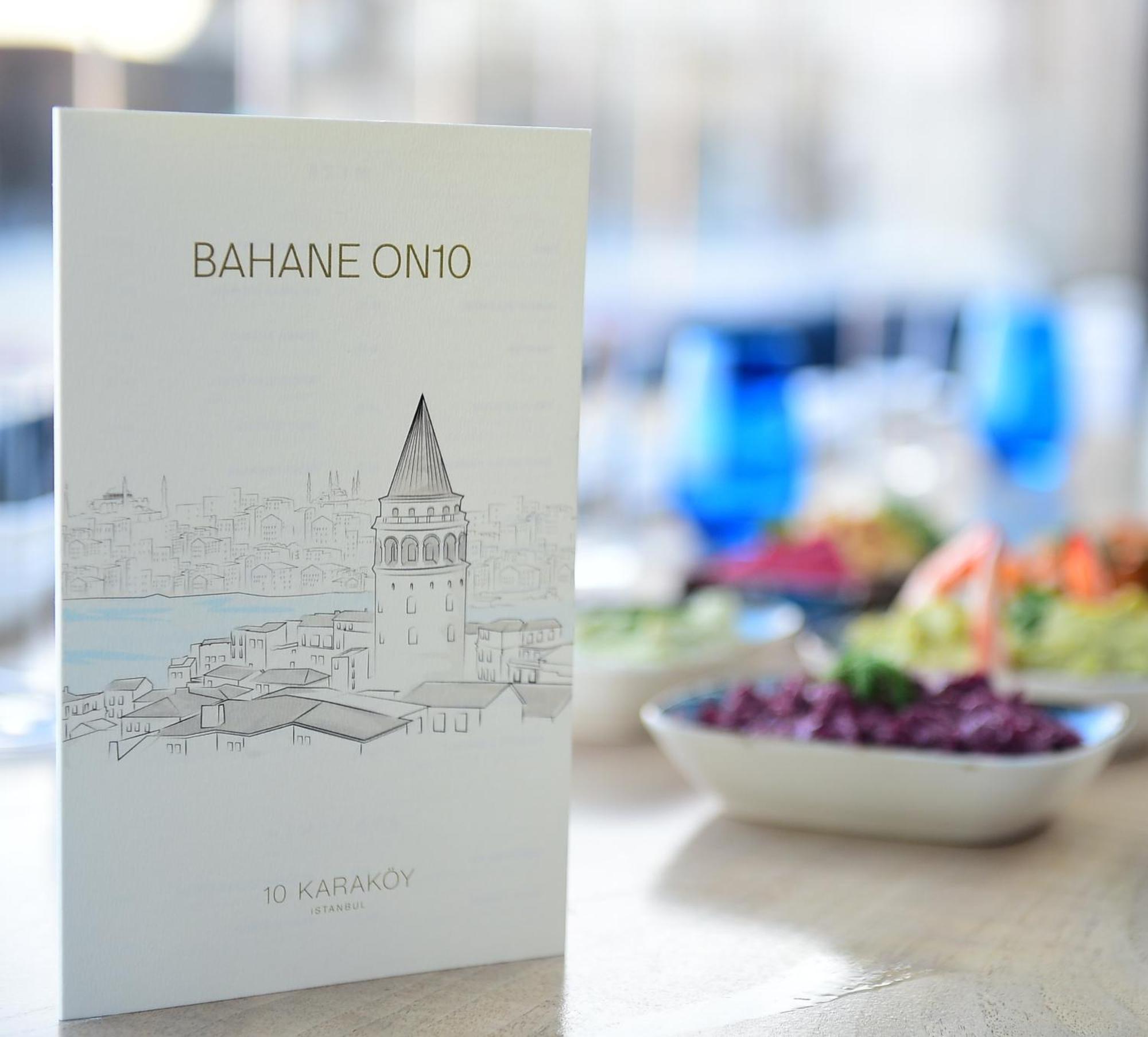 10 Karakoy Hotel Istanbul Ngoại thất bức ảnh Menu of Bahane on 10
